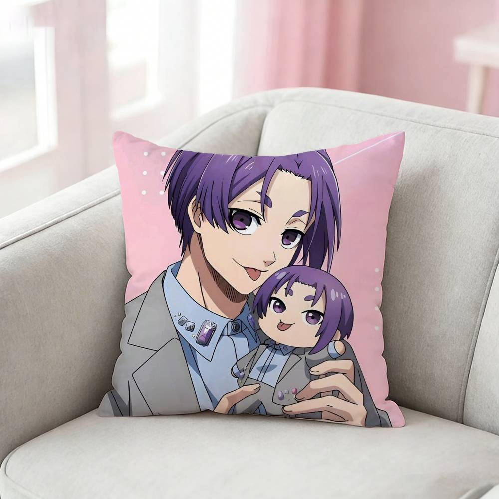 B-Blue Anime Lock Pillow Case For Sofa Living Room Home Office Decor Protective Cover