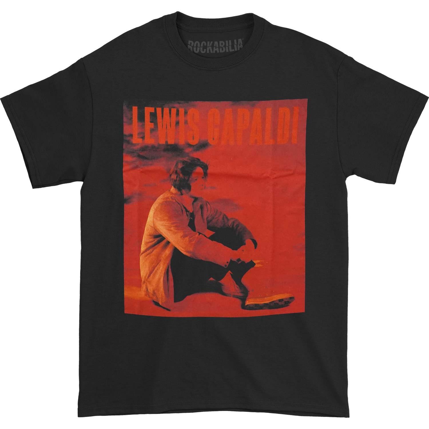 Men s Lewis Capaldi Album Art T-Shirt Mens Womens Tees Top Black 2XL
