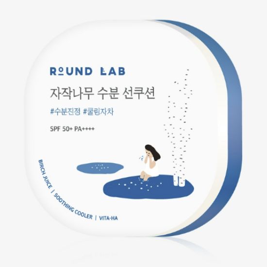 Round Lab Birch Juice Moisturizing Sun Cushion SPF50+ PA++++ Hydrating UV Protection 15g