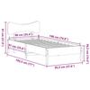 VidaXL Bed Frames Without Mattress Wax Brown 90x190 Cm Solid Pine Wood, Bed, Bedroom Furniture, Wooden Bed, Single Bed, 3328255