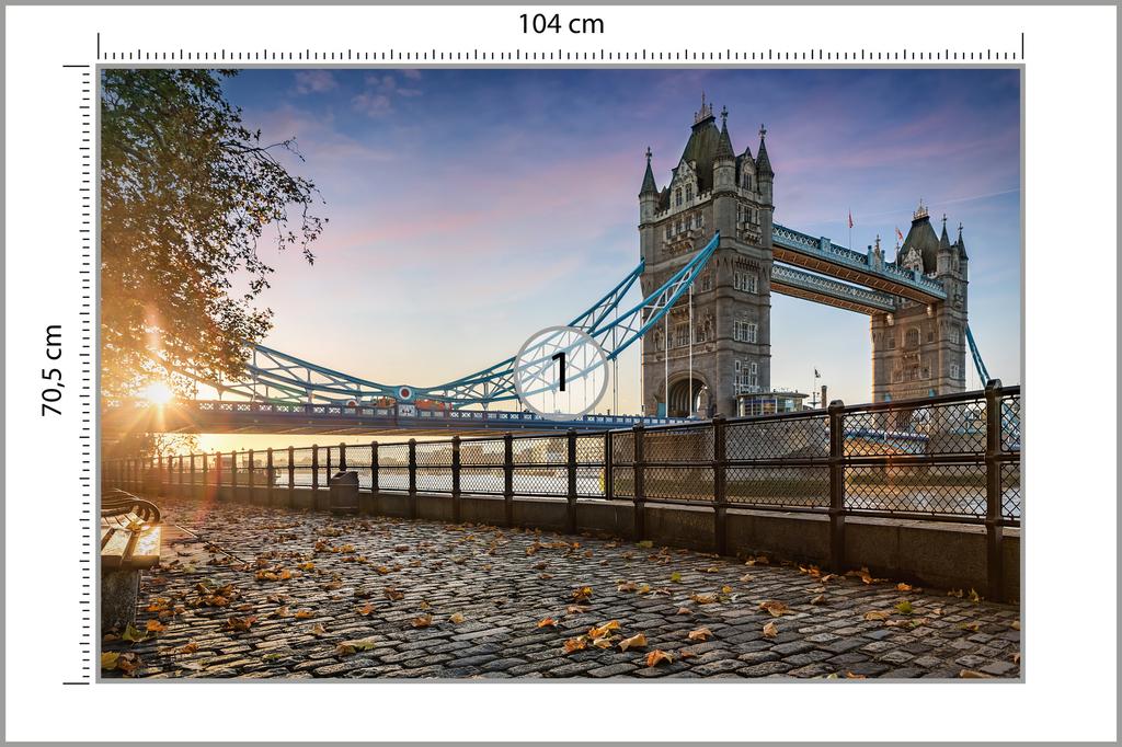 Photomural London Tower Bridge Smooth Vinyl 104x70.5
