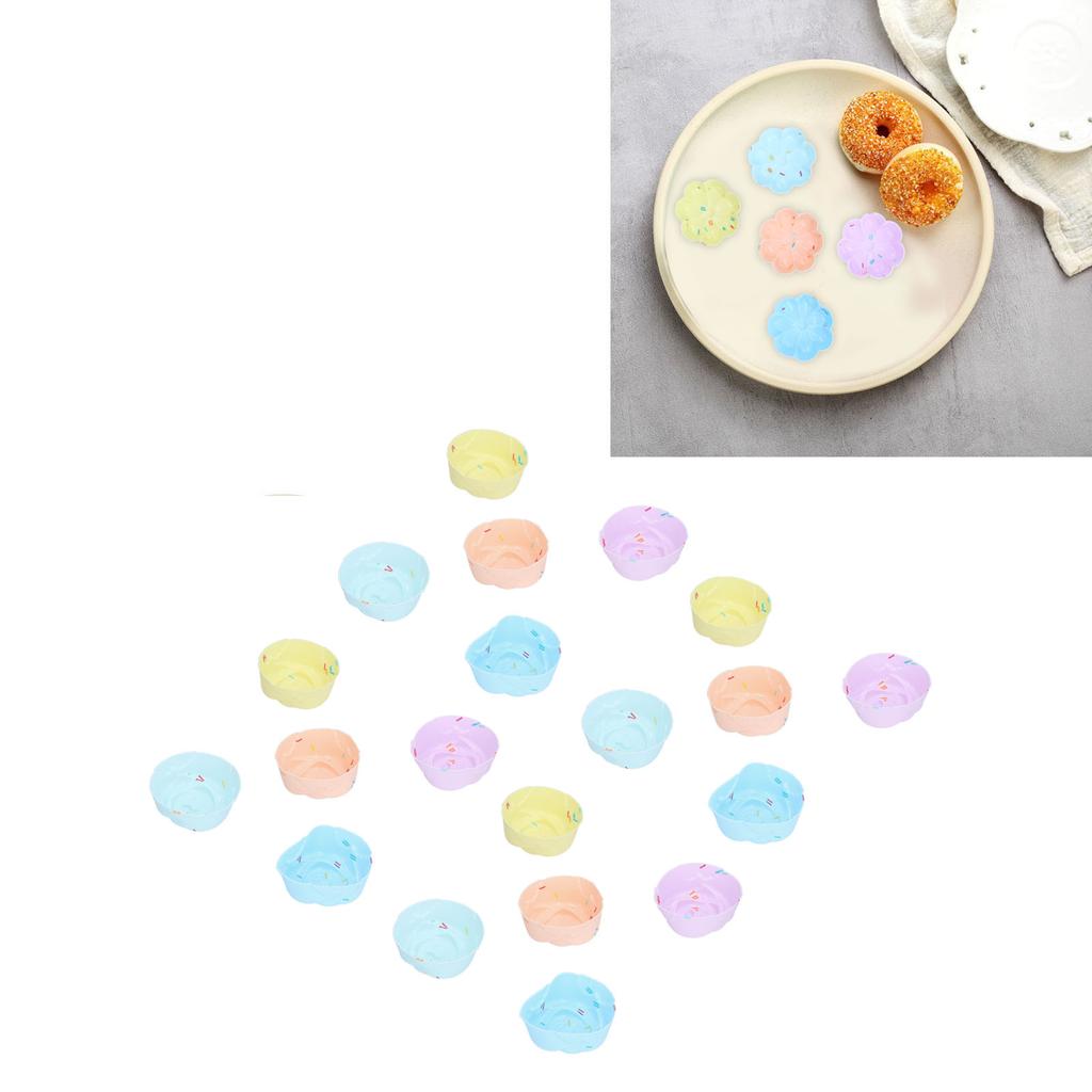 20Pcs Cupcake Baking Mould Silicone Muffin Cups Cupcake Moulds   Pudding Mold