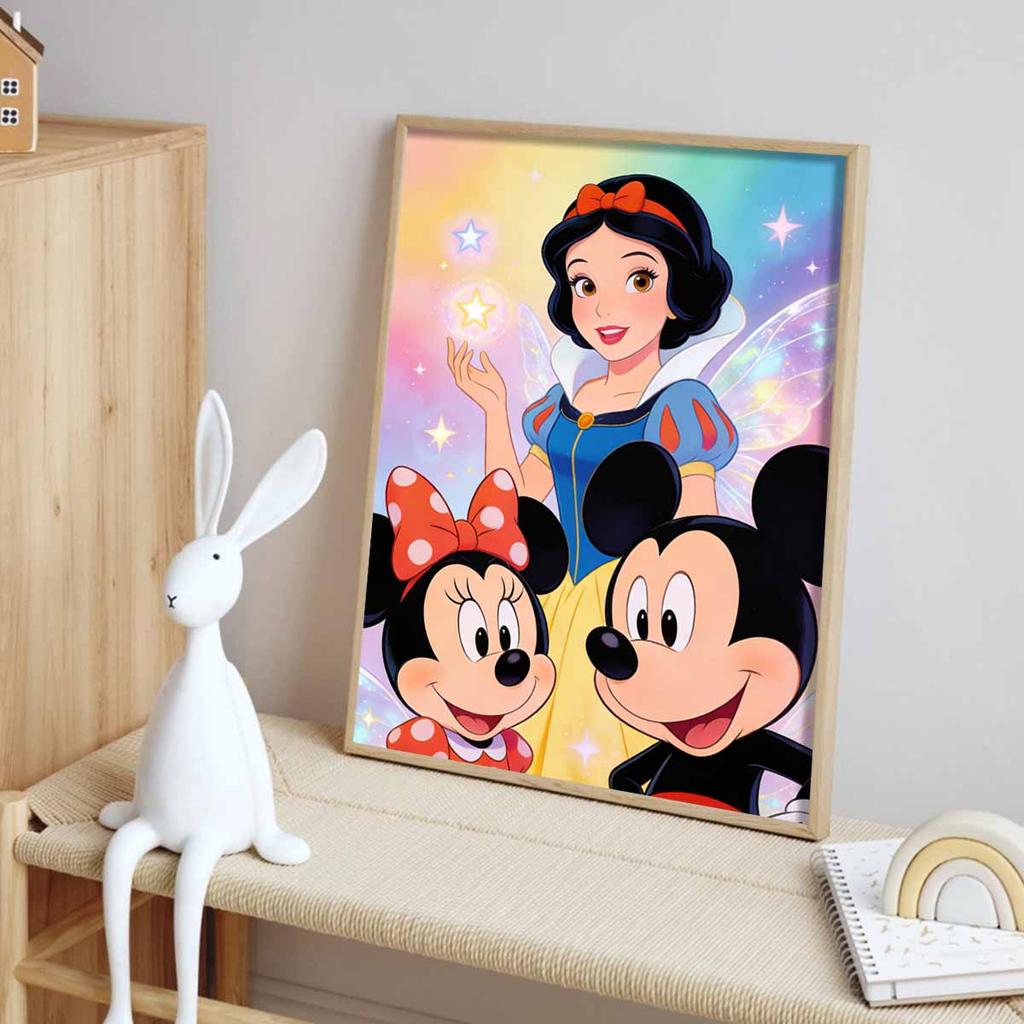 Disney Diamond Painting Snow White Mickey Minnie Mouse Handmade Diy Home Decoration Gifts