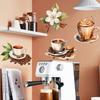 Coffee Lover Wall Stickers, Removable Self-Adhesive PVC Decals for Kitchen Cafe Home Decor