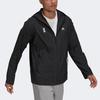 adidas Jackets Men's Black Hooded Moderate Hard Shell GU1764