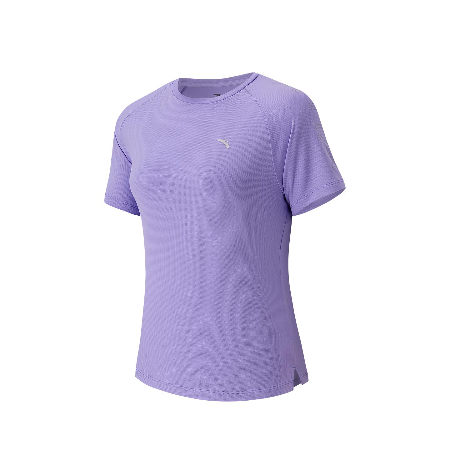 

Anta Training Short Sleeve Knitted Top Summer T-Shirt Women tops Phoenix-Dance-Purple 962627116-3 3XL