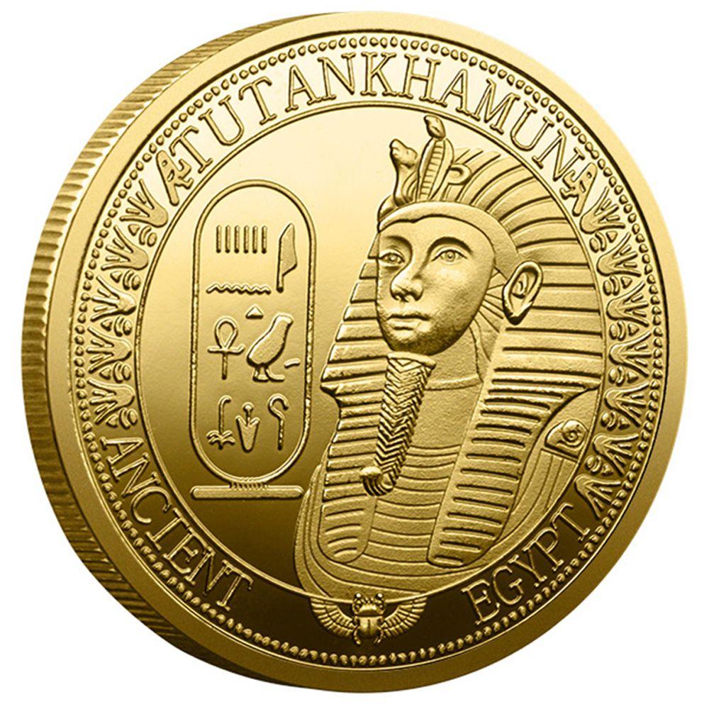 

Ancient Egyptian Pharaoh Coin Commemorative Coin Pharaoh Tutankhamun Commemorative Medal One Size чёрный