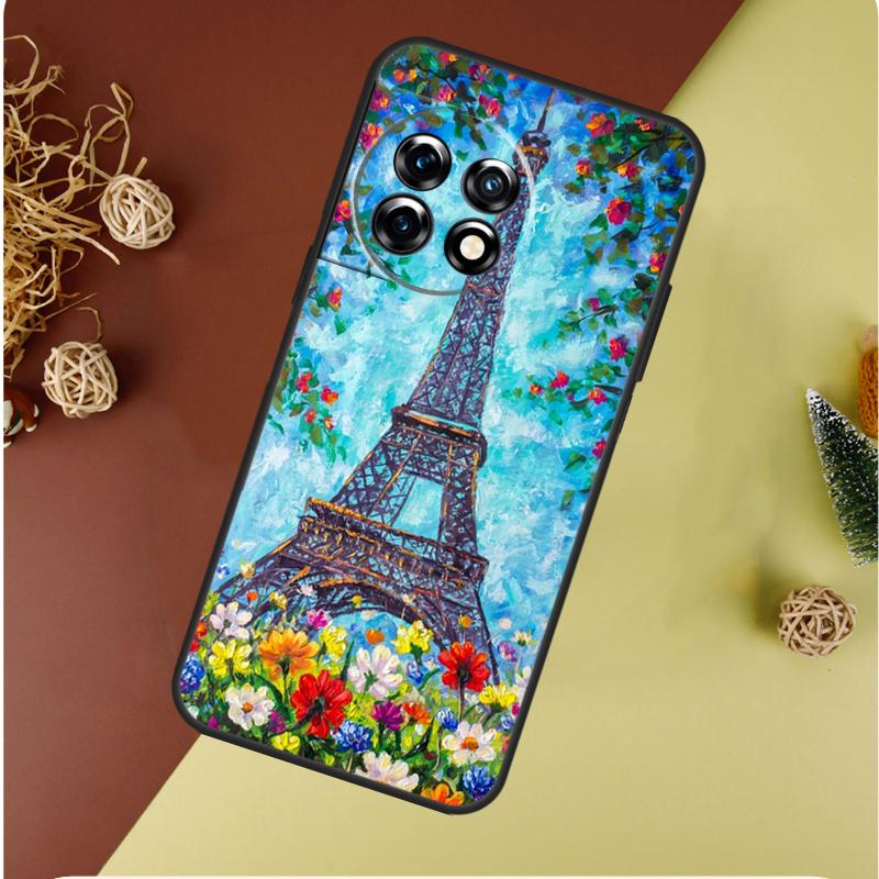 Eiffel Tower Paris For OnePlus Nord 4 CE 3 2 Lite N20 N30 9 10 Pro 8T 9RT 10T 10R 13R 12R 11 12 13 Phone Case