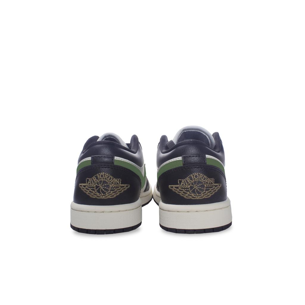 Jordan Air Jordan 1 Cushioning Abrasion Resistant Breathable Low Top Vintage Basketball Shoes Unisex Black White DC0774-200(Team1180-)