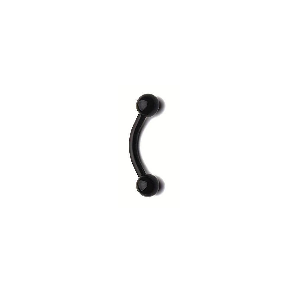 16G Bioflex Acrylic Curved Barbell Horseshoe Lip Eyebrow Rings Piercing Retainer Plastic Flexible Nose Septum Belly Piercing