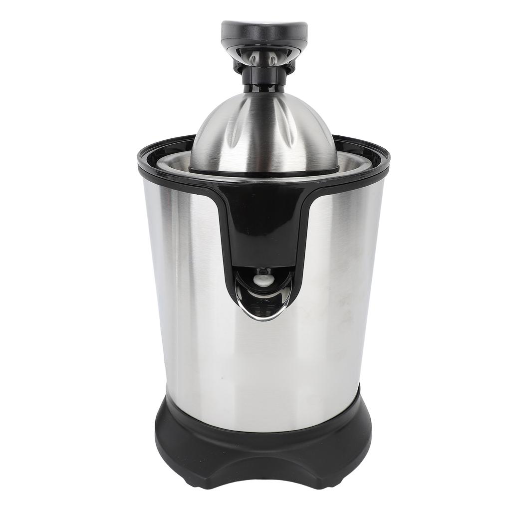 Elektrische Zitruspresse 180W Edelstahl Orangenpresse Quetsche Maschine mit Fruchtfleischabscheider für Zitrone Limette Grapefruit