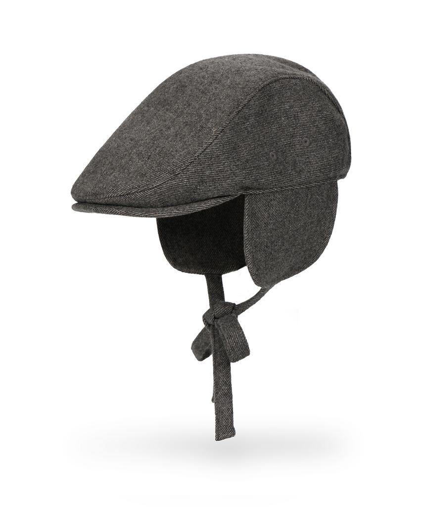 Bajal Va Embroidered Fly Hunting Cap Grey