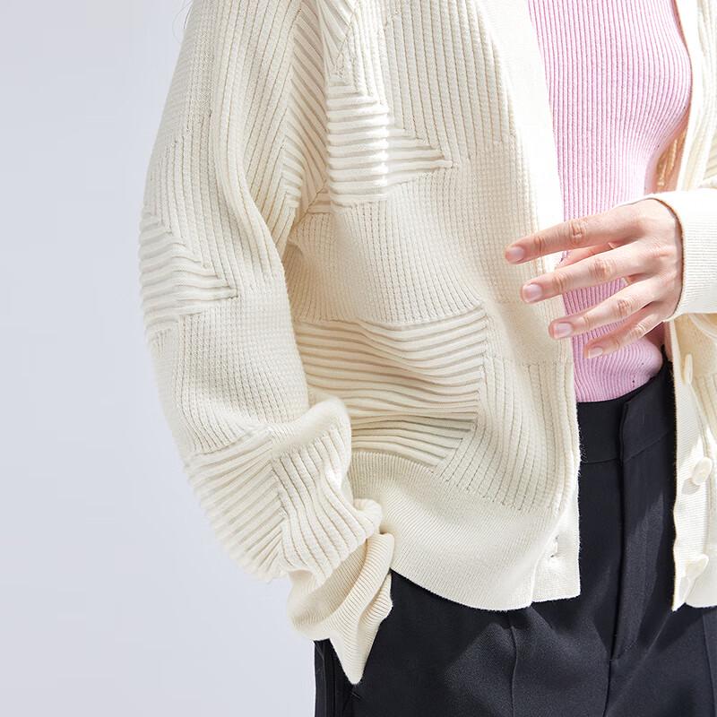 Bo Women's Lightweight Wool Blend V-Neck Cardigan