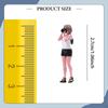1:64 Scale Girl Figure Movie Character Props Mini People Model Resin Figures Dollhouse Decor