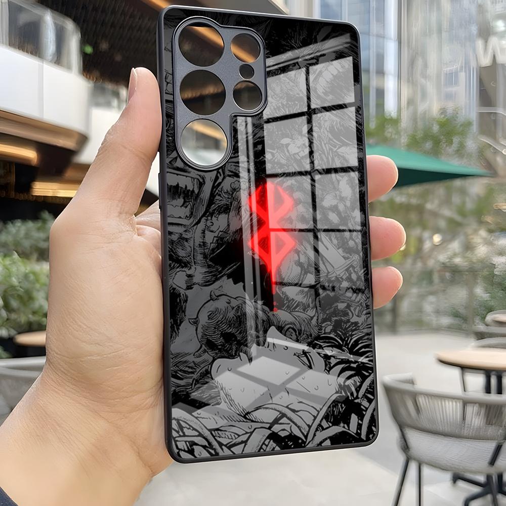 Comic Cool Popular Berserk Phone Case For S25 Ultra Samsung S24 Fe S22 S20 S23 21 Plus A54 A34 A53 A16 Glass Cover