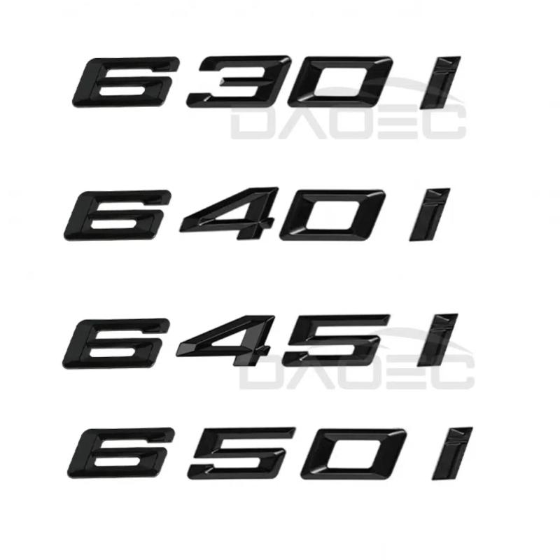1Pc New Numbers Letters ABS Emblem Badge Decal for 6 Series Car Trunk E63 E64 F06 F12 Logo Sticker