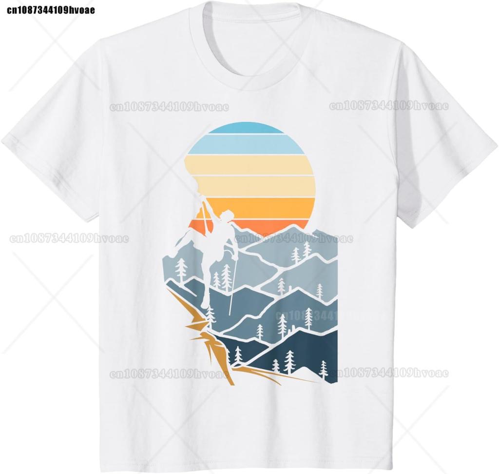 Mountain Climber Boulder Sports Hobby Retro Rock Climbing TShirt