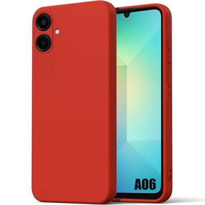 Protective Case - BOOLING - Samsung Galaxy A06 - Soft Silicone - Ultra Slim - Red