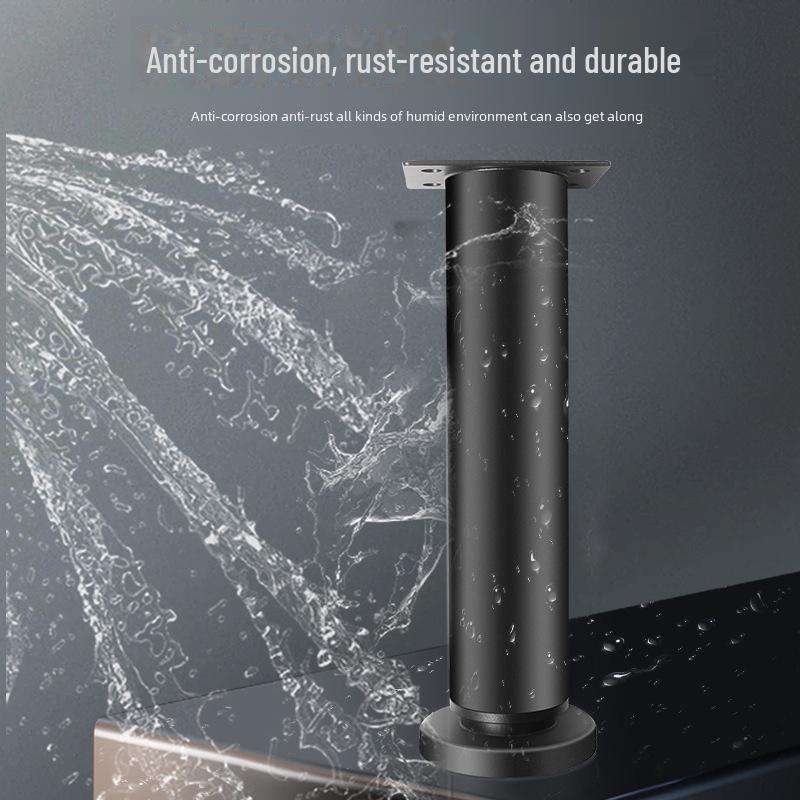 Adjustable Telescopic Sofa & Table Legs - Round Height-Adjustable Cabinet, Coffee Table, & TV Stand Support.