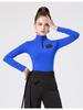 Women's Long Sleeve Zipper High Collar Latin Dance Tops for Autumn and Winter Training