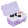 Multifunctional Nail Art Manicure Makeup Cosmetic Tools Container Storage Box Case(Purple S)