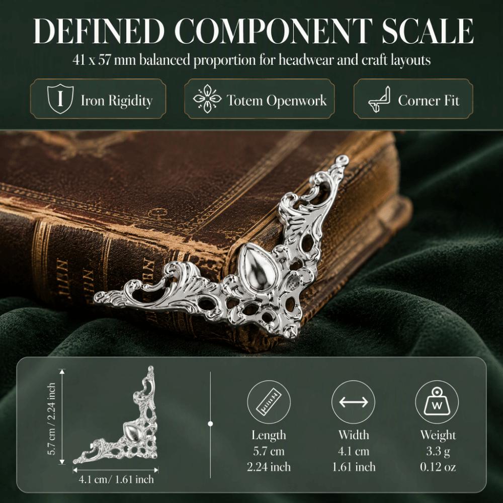 100 Pcs Vintage Openwork Design Corner Protectors Handmade Ornament Making