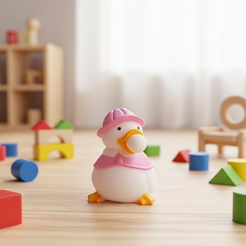 Cute Bubble Blowing Duck Fidget Toy Soft Pvc For Stress Relief Kids Adults Home Office Daily Play