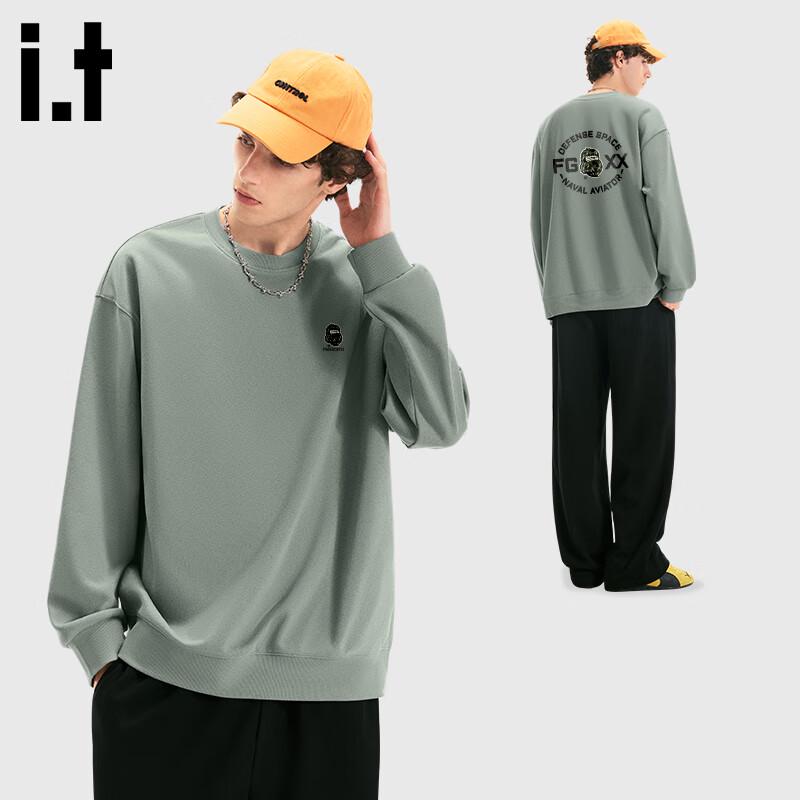 Fingercroxx Men's Loose Fit Graphic Crewneck Sweatshirt