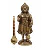 Gada Divina di Ottone di Hanuman – Mazza Sacra Incisa con “Jai Shree Ram” per Stanza della Pooja, Tempio & Arredamento Spirituale per la Casa