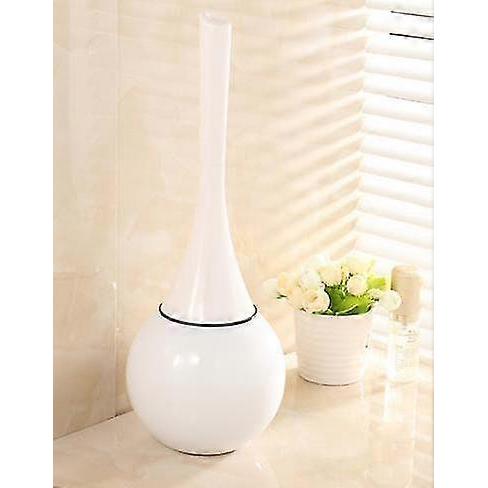 White - Toilet brush, Stainless steel toilet brush holder and toilet brush