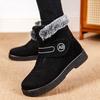 Thick Plush Snow Boots Woman 2025 Winter Keep Warm Fur Ankle Boots for Women Comfort Non Slip Cotton Padded Shoes Plus Size 44