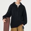 Sweater Men's Thick Warm Base Knitted Sweater Men's Lapel Sweater