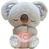 Relief Koala Breathing Stuffed Animal Baby Sound Machine Soother Koala Bear Anxiety Relief Koala Breathing with Sensory Music Lights(Grey)