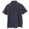 McGregor Check Pattern Short Sleeve Polo Shirt M Navy Fawn Men's Used