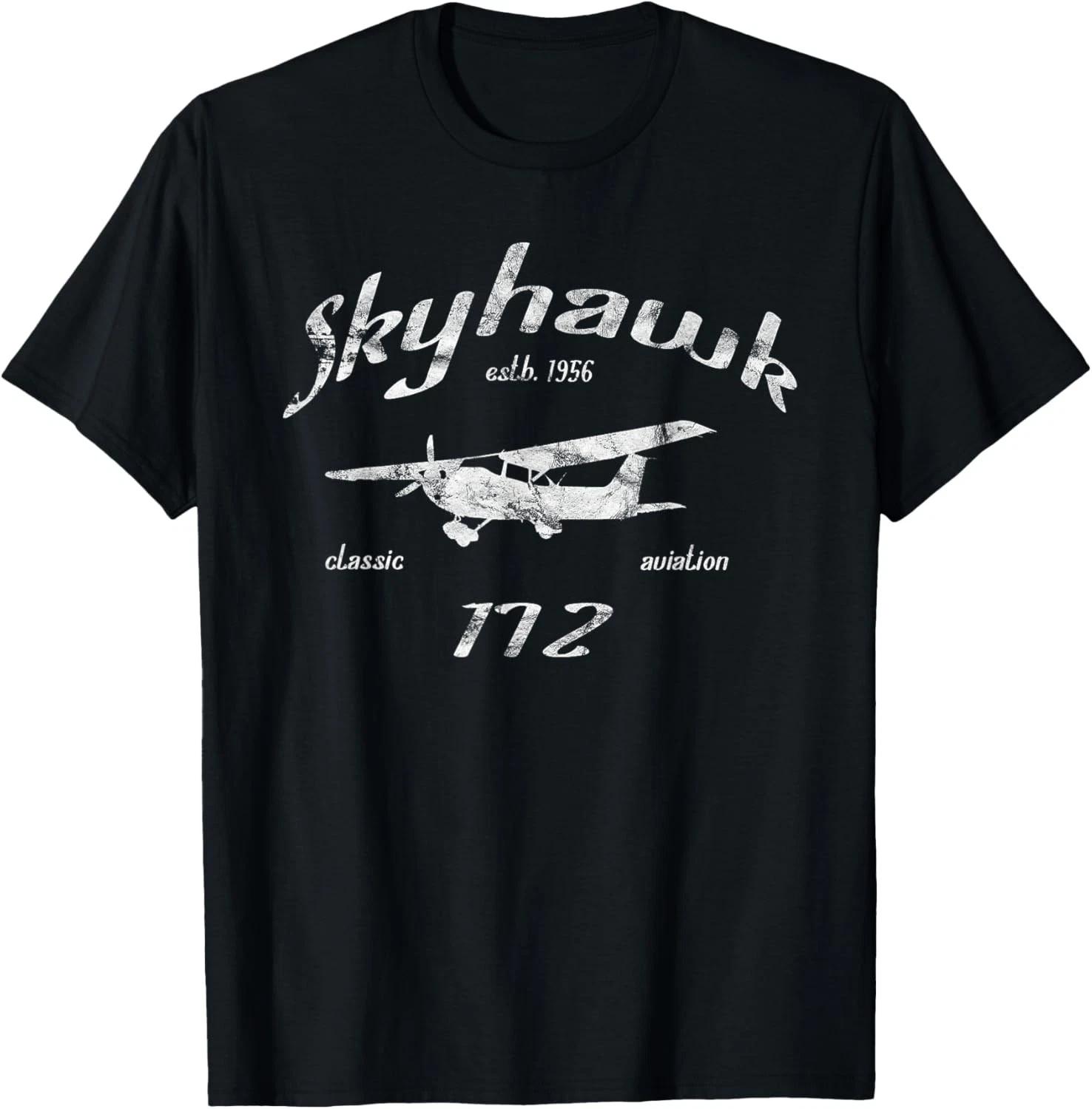 172 Skyhawk Airplane Classic Vintage Aviation Private PIlot T shirt 4XL