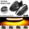 Car LED Dynamic Turn Signal Light For Volkswagen VW Passat B7 CC Scirocco EOS Beetle Side Wing Mirror Flasher Indicator Blinker
