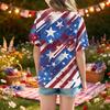 Girls Short Sleeve T Shirt Floral Print Lightweight Casual Tee Top Comfortable Fit Soft Fabric