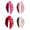 Women's Fashion Headwear Versatiles Knotted Hair Band Vintage Styles Headbands for Valentine's Day