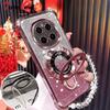 Glitter Plating Shockproof Case For Huawei Honor Magic 7 Lite 6 5 4 3 Pro Fundas Magnetic Holder Bracelet Cover