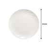 NARUMI Sense Relief White Plate, 21cm, Microwave and Dishwasher Safe, 51800-5778