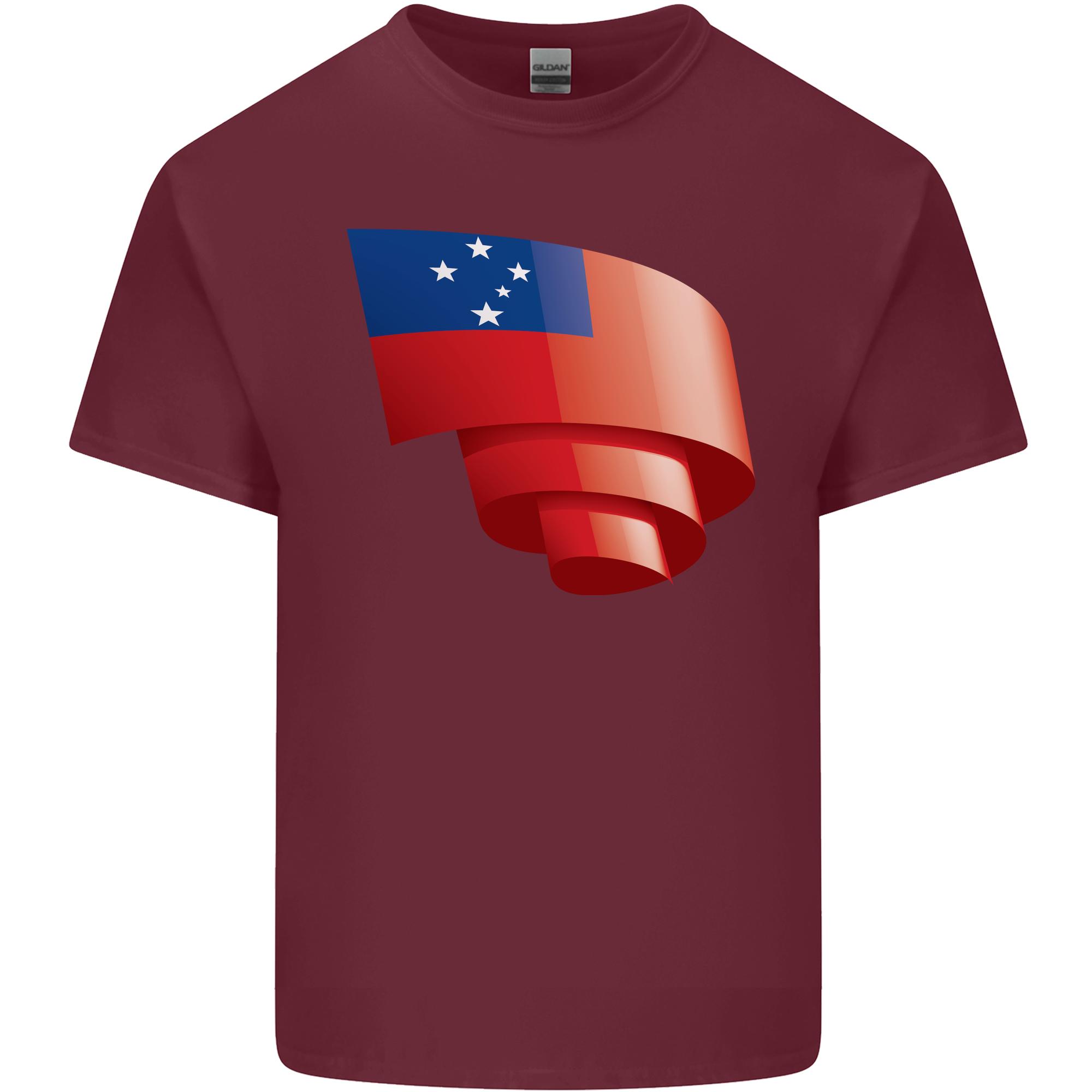 Curled Samoa Flag Samoan Day Football Unisexs Light Cotton TShirt S