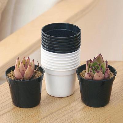 10pcs Mini Plastic Round Flower Pot Nursery Planter Home Decor 10pcs Mini Plastic Round Flower Pot