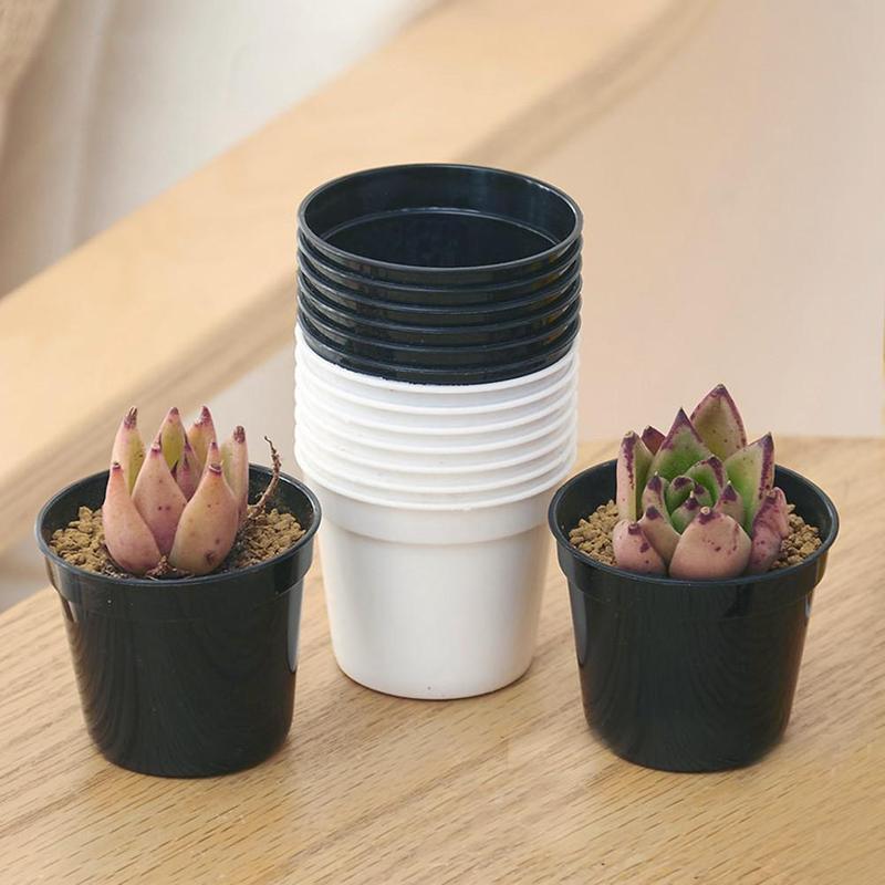 Modern Decorative Flower Pot 10pcs 6" Self Watering Planters Plastic Plant Pot Modern Decorative Flower Pot 10pcs 6" Self Watering Planters Plastic Plant Pot