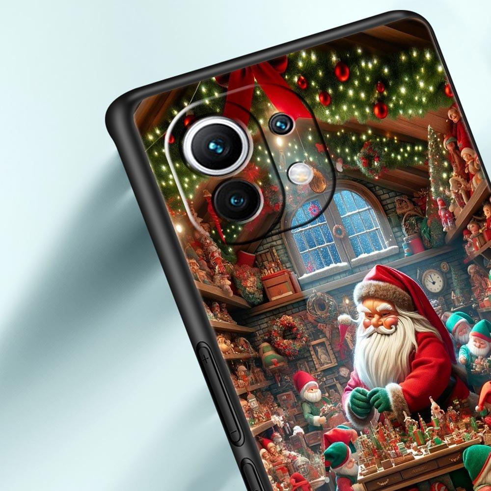 New Year Christmas Phone Case Cover for Xiaomi Mi 17 Pro Max 15 14 13 12 11 Ultra 15T 14T 13T 12T 11T Pro Lite Soft TPU Shell