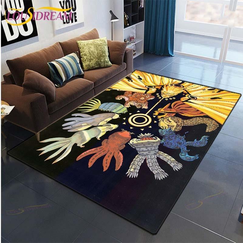 Cartoon Anime Naruto Obývací pokoj Koberec postava Ložnice Podložky na podlahu Dětská hra Koberec Kuchyňka Koupelna Protiskluzová podložka