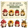 DIY 3D Gnome Bead Embroidery Kits Complete Accessories Beadwork Crafts Kit Cute Bead Craft Set for Teens Girls Women Enthusiasts
