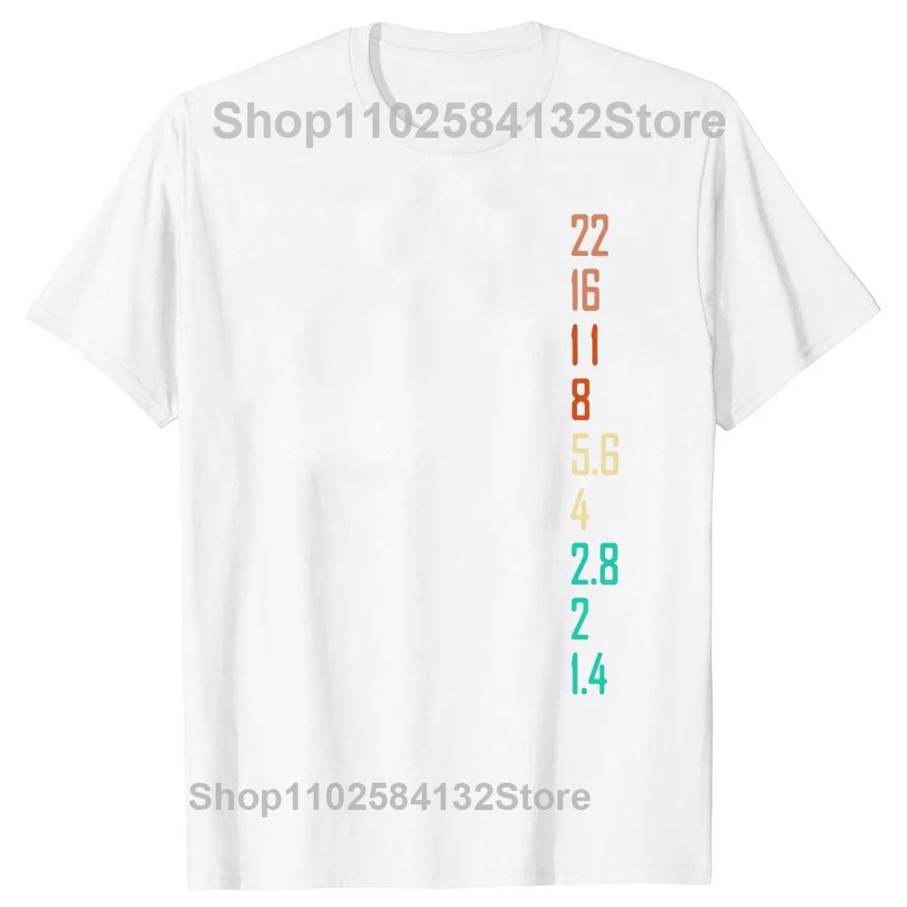 Photographer Gift for Photography Lover Aperture CameraT Shirts Summer Cotton Streetwear Christmas Present Camera Tshirt Men S