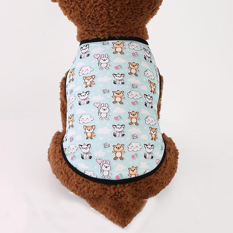 Cute Print Sphynx Cat Vest Shirt for Cats Gotas Summer Pet Clothes Clothing Ragdoll Persian Kitten Kedi Shirts mascotas Costume