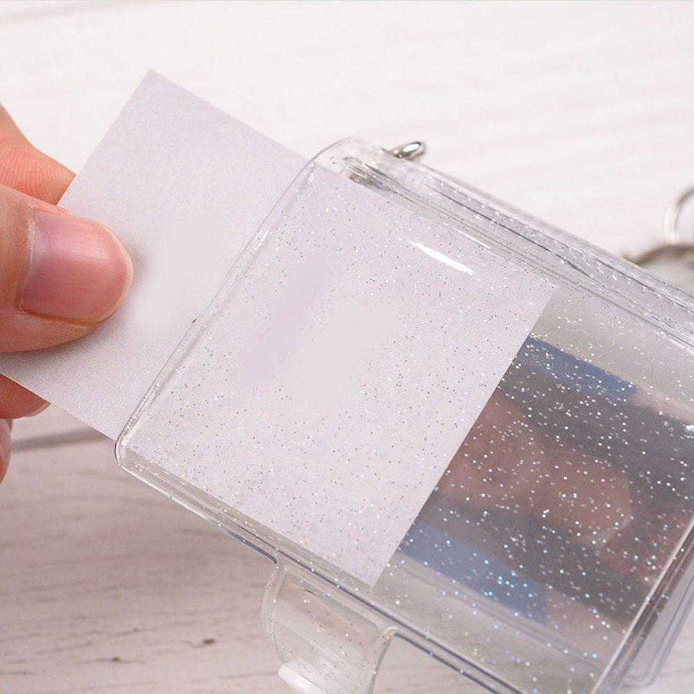Holder Mini Interstitial Pictures Storage Card Bag Photo Album Keychain Card Book Keyring 1 2 Inch