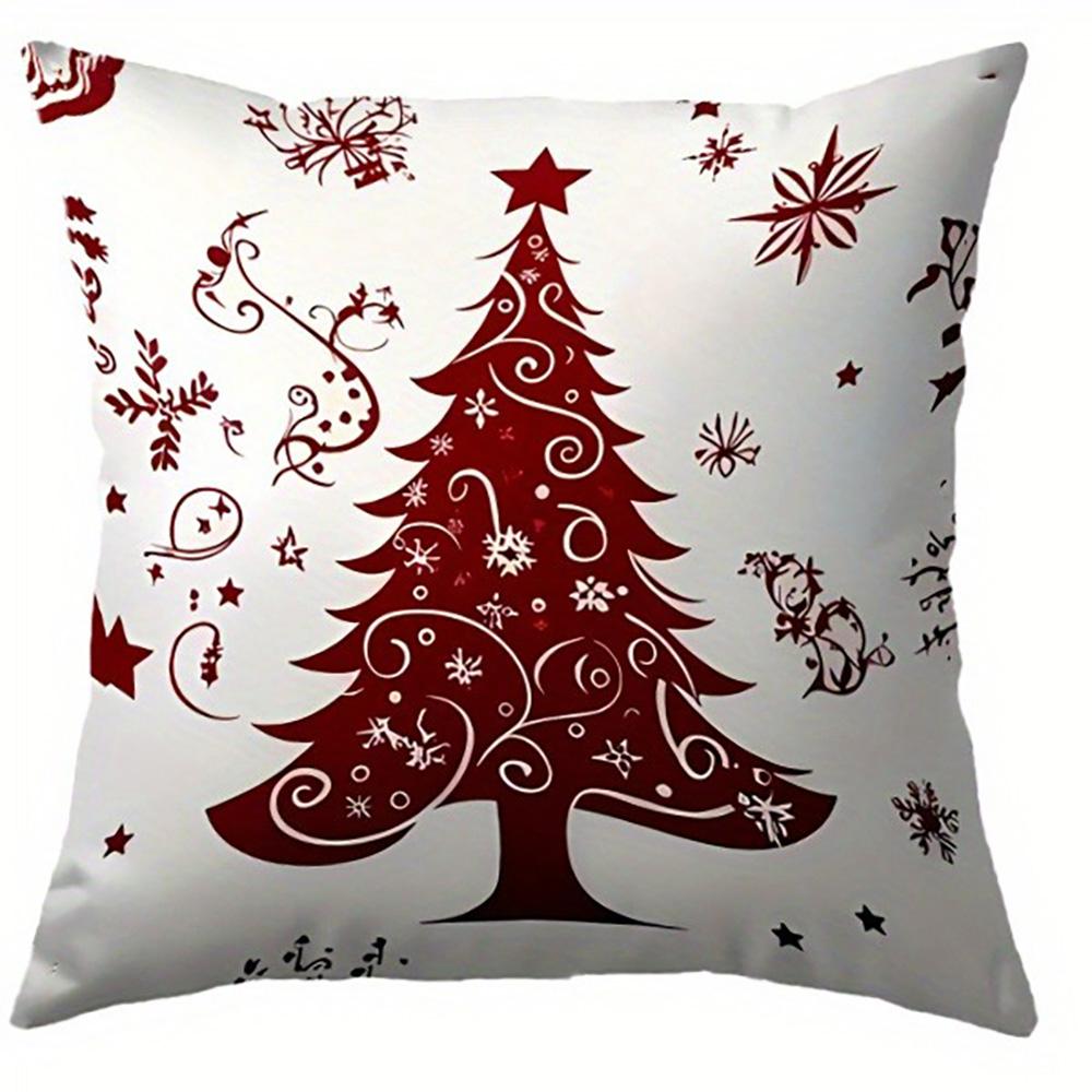 Christmas Pillowcases: Let It Snow, Merry Christmas, and More Festive Designs! Sofa Room Cushion Cover Home Decoration Gift